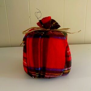 Holiday flannel pumpkin